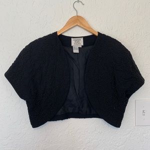 CARMEN MARC VALO Vintage Beaded Bolero